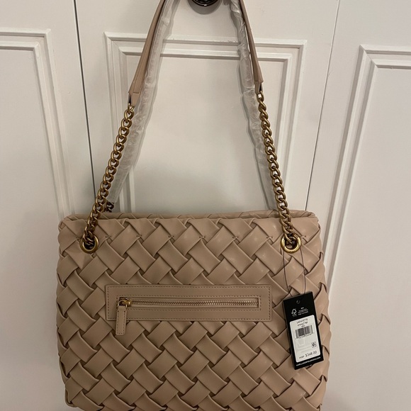 Beautiful taupe Karl Lagerfeld woven tote - Picture 4 of 8